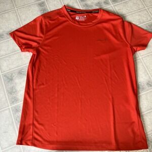 Carhartt Force Sun Defender T-Shirt Medium Orange Hi Vis Relaxed Fit UPF 50